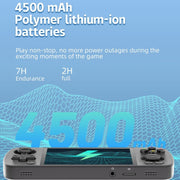 ANBERNIC RG405M Handheld Game Console 4 Inch IPS Touch Screen Aluminum Alloy Android 12 System  128G+256G 4000+Games(Black)