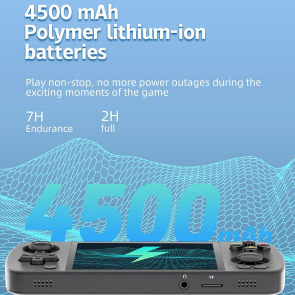 ANBERNIC RG405M Handheld Game Console 4 Inch IPS Touch Screen Aluminum Alloy Android 12 System  128G+256G 4000+Games(Black)