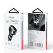 Yesido Y47 49W Double USB+Type-C/USB-C Port Car Fast Charger(Black)
