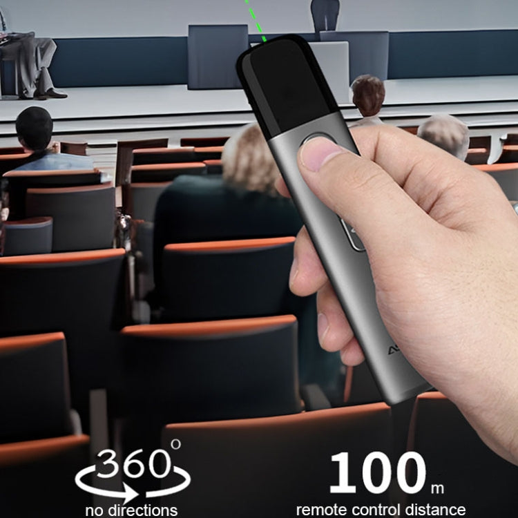 ASiNG LED LCD Screen High Power Bright Green Laser Pointer PPT Speech Instructions Page Presenter(A17)