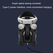 Iplay For PS5/Move/VR Multifunctional Storage Stand Charging Base(White)