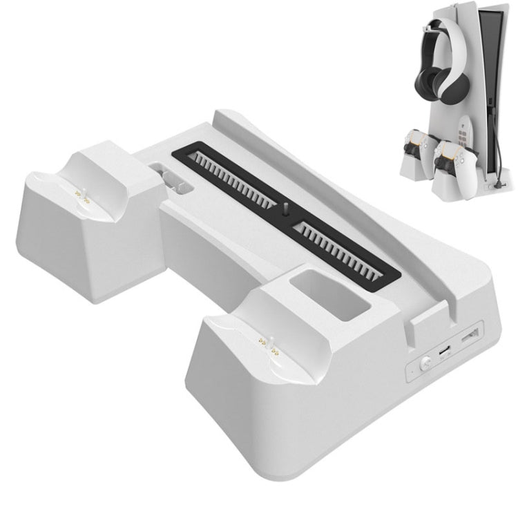iplay HBP-351 For Sony PS5 Host Cooling Base Bracket Multifunctional Handle Charging Stand(White)