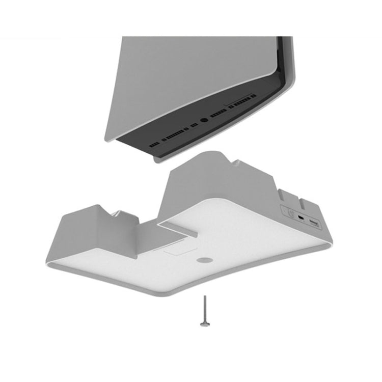 iplay HBP-351 For Sony PS5 Host Cooling Base Bracket Multifunctional Handle Charging Stand(White)