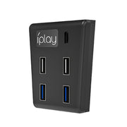 iplay HBP-308 For Sony PS5 5 in 1 Game Console USB3.0 HUB Connection Transmission Extender(Black)