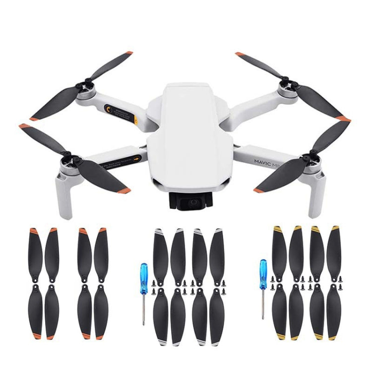 For DJI Mavic Mini 4726F Wing Propeller Blade Drone Accessories, Spec: 4pairs Orange Edge