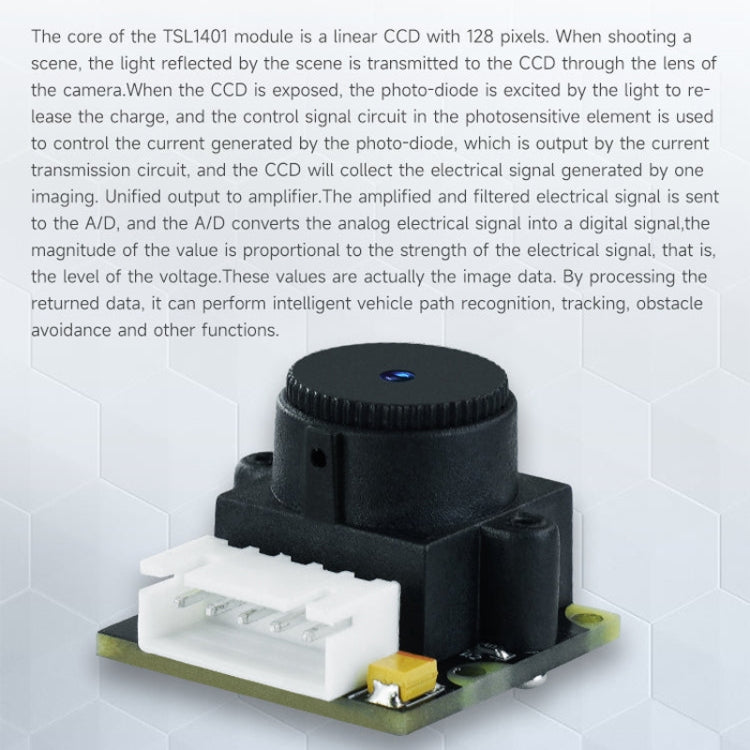Yahboom Single Column CCD Camera Module Linear Array Sensor, Model: TSL1401