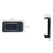 Back Clip Double Ring Magnetic Metal Folding Phone Bracket Desktop Lazy Ring Phone Holder(Black)