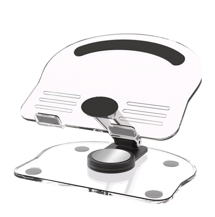 KF-Z11 Acrylic Tablet PC Mobile Phone Bracket Desktop Rotating Foldable Lazy Non-slip Phone Support Frame(Black)
