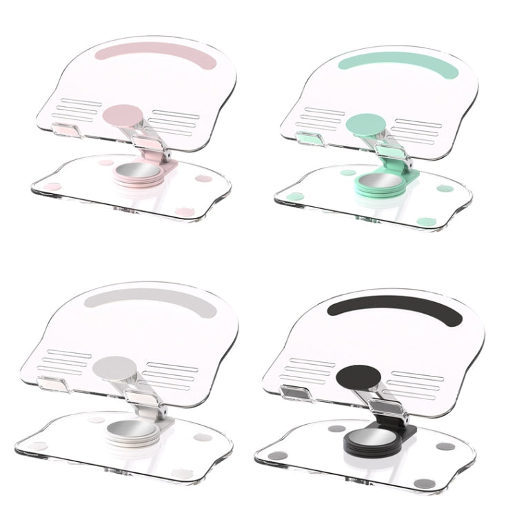 KF-Z11 Acrylic Tablet PC Mobile Phone Bracket Desktop Rotating Foldable Lazy Non-slip Phone Support Frame(Pink)