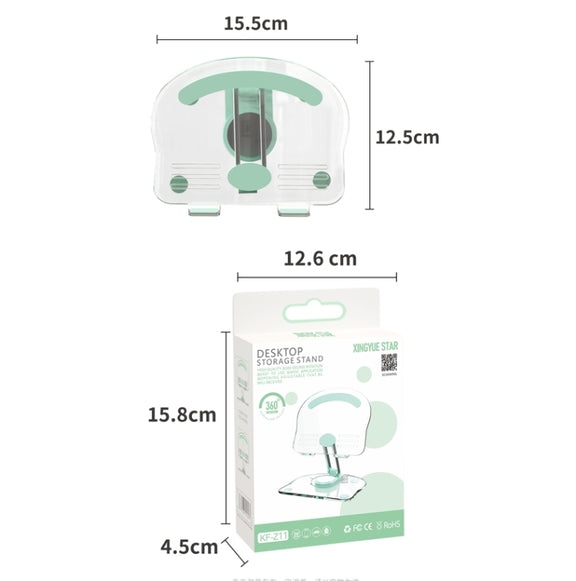KF-Z11 Acrylic Tablet PC Mobile Phone Bracket Desktop Rotating Foldable Lazy Non-slip Phone Support Frame(Pink)