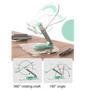KF-Z11 Acrylic Tablet PC Mobile Phone Bracket Desktop Rotating Foldable Lazy Non-slip Phone Support Frame(Green)