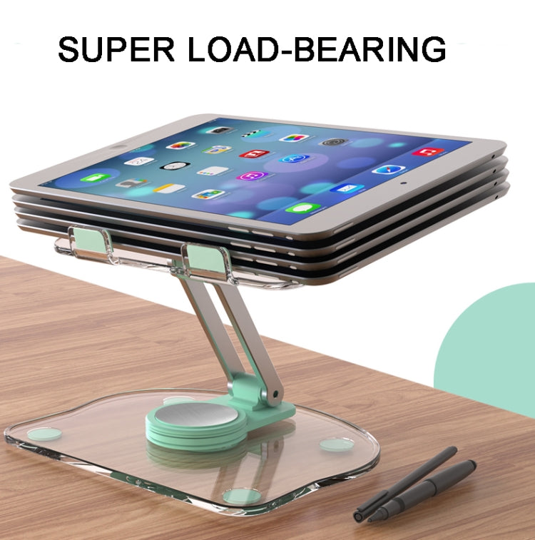 KF-Z11 Acrylic Tablet PC Mobile Phone Bracket Desktop Rotating Foldable Lazy Non-slip Phone Support Frame(Pink)