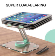 KF-Z11 Acrylic Tablet PC Mobile Phone Bracket Desktop Rotating Foldable Lazy Non-slip Phone Support Frame(Green)