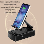 3 in 1 Multi-functional Desktop Mobile Phone Telescopic Bracket Bluetooth Audio(Black)