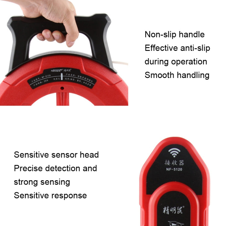 NOYAFA NF-5140 Wall Pipe Blockage Detector Pipe Blockage Detector For Iron/PVC/Cement/Steel Pipes