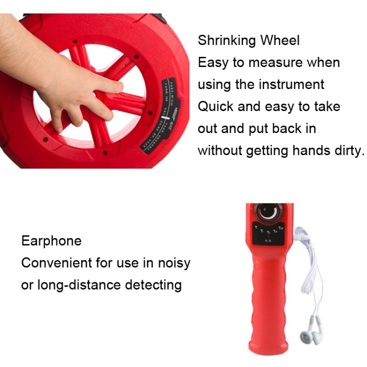 NOYAFA NF-5130 Wall Pipe Blockage Detector Pipe Blockage Detector For Iron/PVC/Cement/Steel Pipes