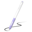 For Apple Pencil 2 Non-Slip Anti-Fall Translucent Segmented Pen Case(Lavender Purple) - Pencil Accessories by PMC TechLife | Online Shopping South Africa | PMC TechLife