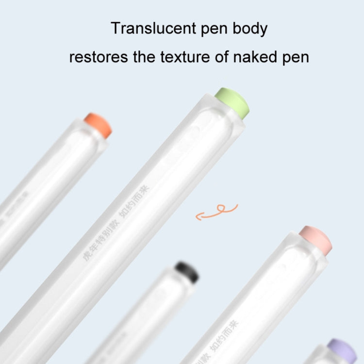For Apple Pencil 2 Non-Slip Anti-Fall Translucent Segmented Pen Case(Crescent White)