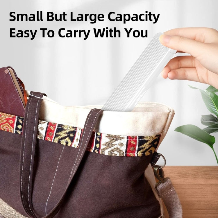 For Apple Pencil 1/2 Capacitance Pen Adapter Accessory Storage Box(Crescent White)
