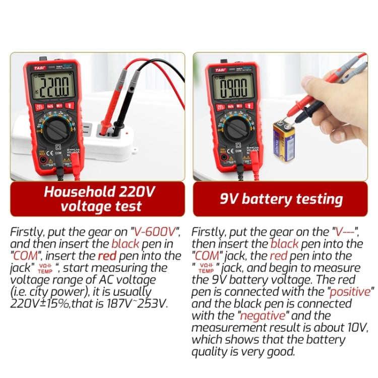 TASI TA801B Automated Manual Integral Digital Multimeter High Precision Digital Display Ammeter