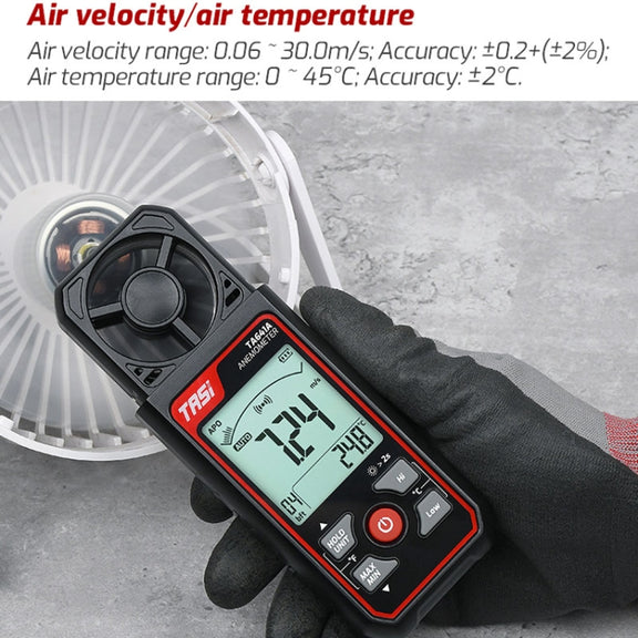 TASI TA641B High Precision Wind Speed Instrument Wind Volume Tester Handheld Wind Speed Meter