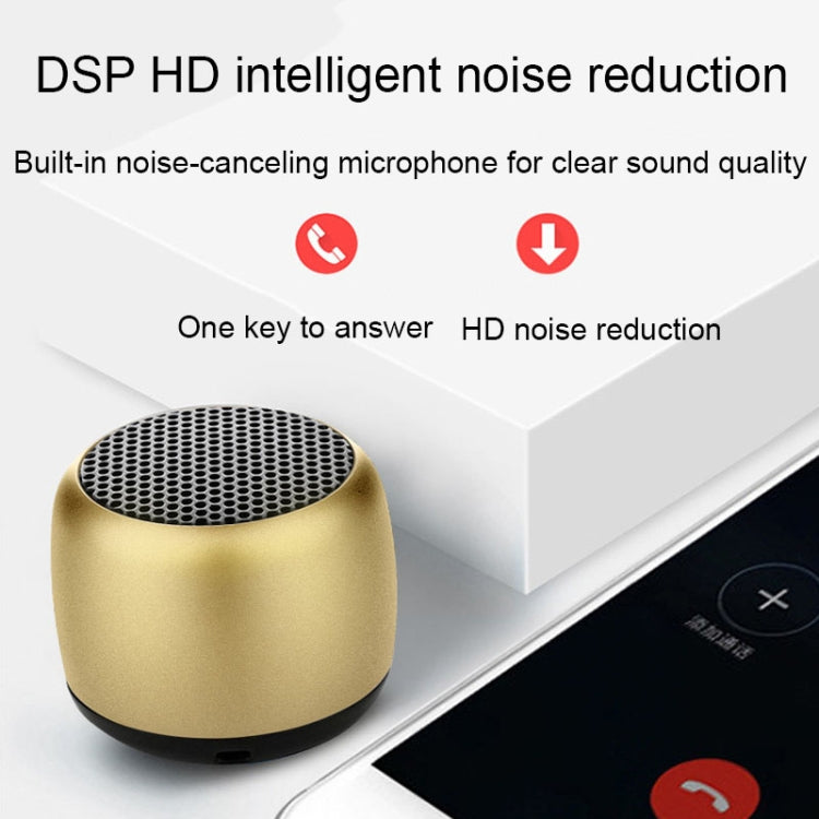 Small TWS Couplet Wireless Bluetooth Speaker Mini Smart Noise Reduction Water-resistant Speaker(Black)