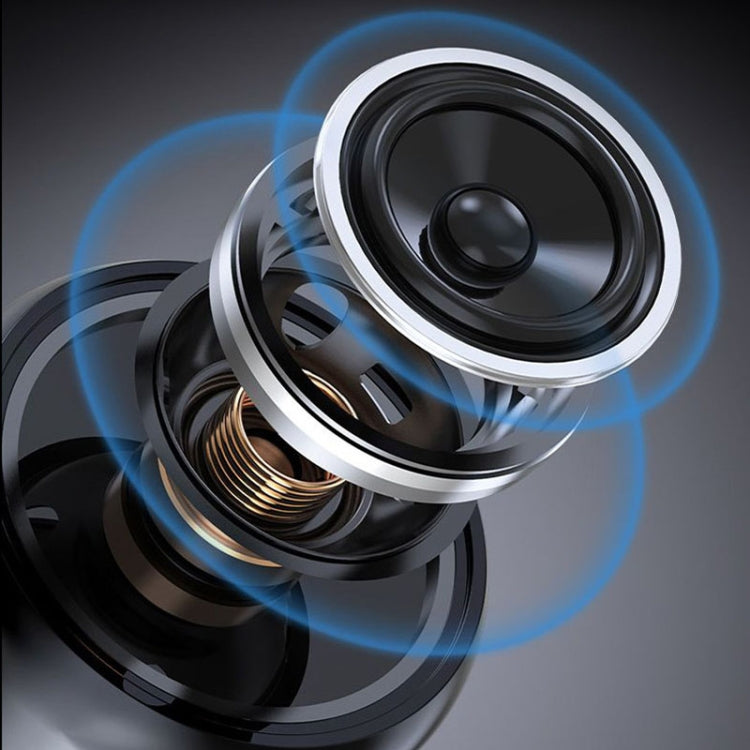 Small TWS Couplet Wireless Bluetooth Speaker Mini Smart Noise Reduction Water-resistant Speaker(Black)