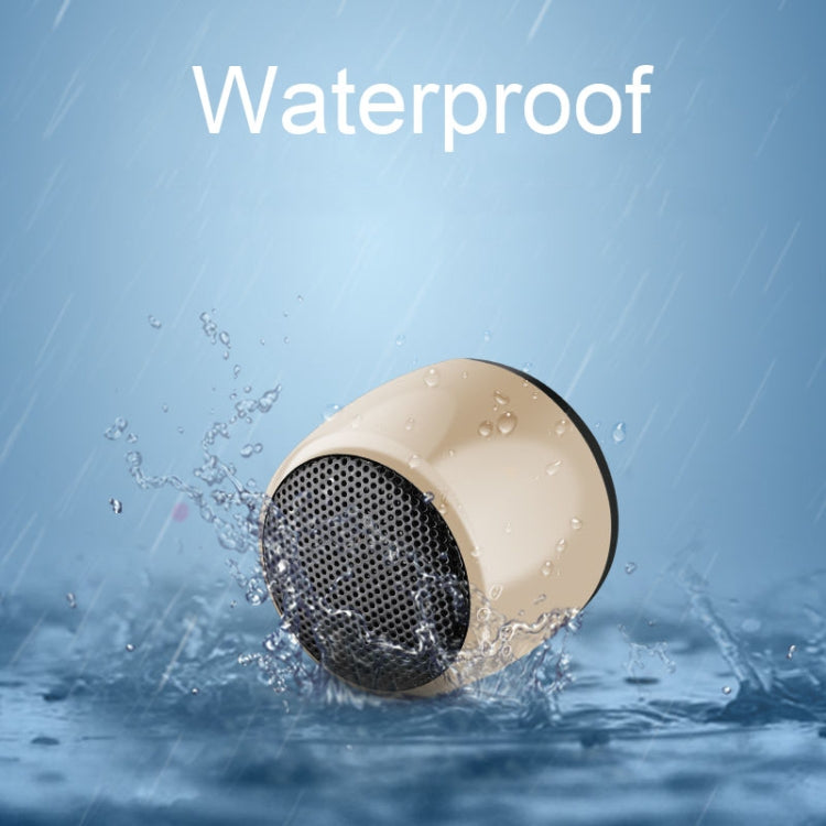 Small TWS Couplet Wireless Bluetooth Speaker Mini Smart Noise Reduction Water-resistant Speaker(Black)
