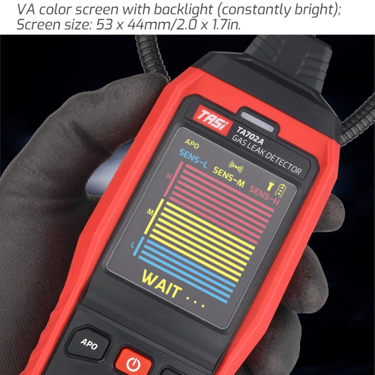 TASI TA702B Simulation Bar+Digital Display Cumbelo Gas Detector Portable Gas Testing Instrument Natural Gas Discovery Detective