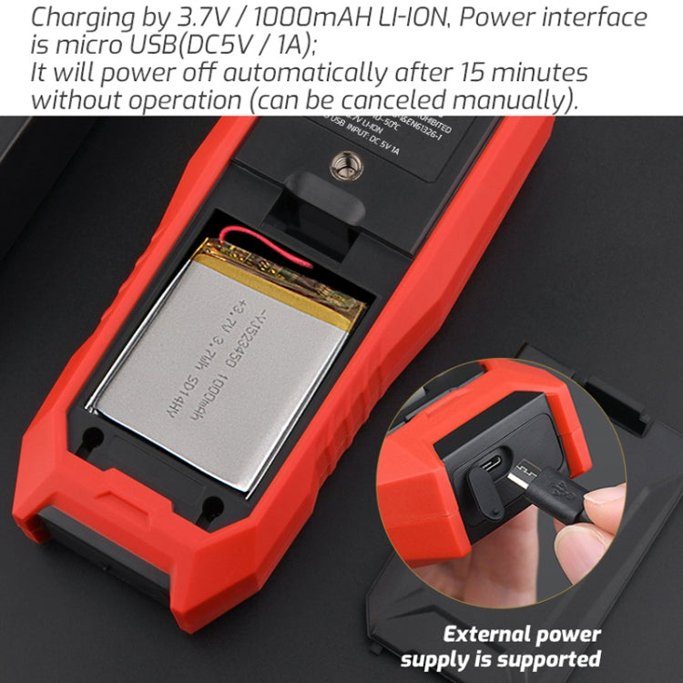 TASI TA702B Simulation Bar+Digital Display Cumbelo Gas Detector Portable Gas Testing Instrument Natural Gas Discovery Detective