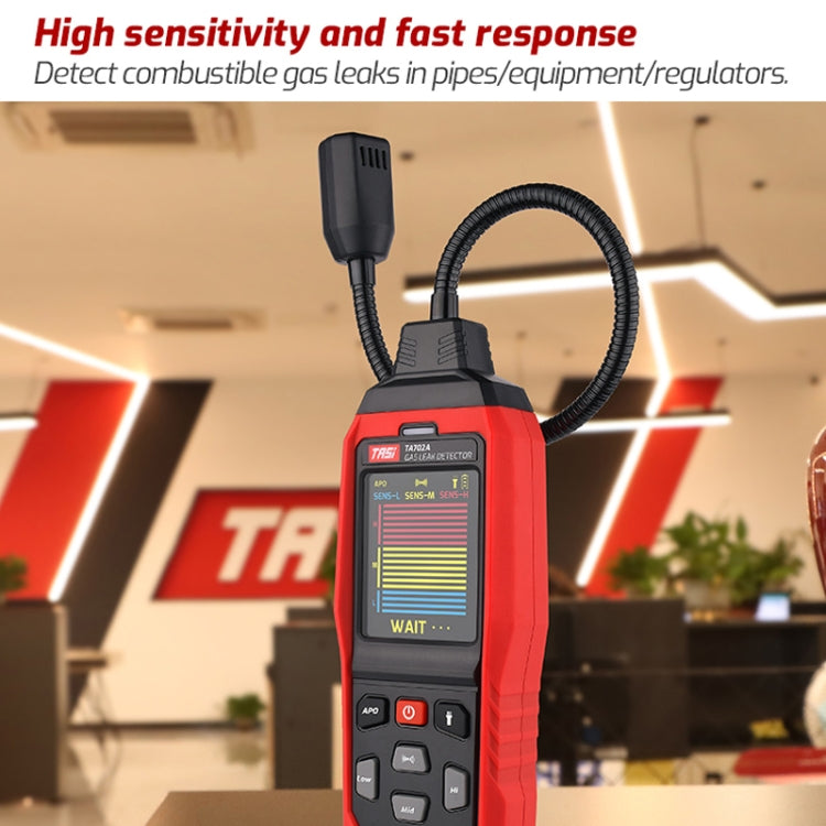 TASI TA702B Simulation Bar+Digital Display Cumbelo Gas Detector Portable Gas Testing Instrument Natural Gas Discovery Detective