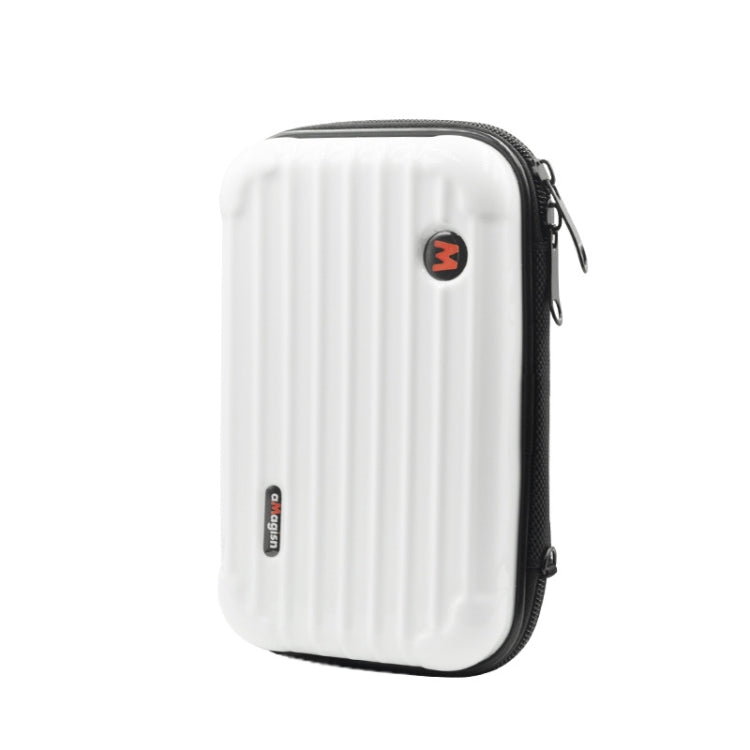 For Insta360 GO 3 AMagisn Hard Shell Storage Bag Water-resistant Bag(Pearl White)