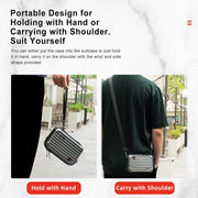 For Insta360 GO 3 AMagisn Hard Shell Storage Bag Water-resistant Bag(Pearl White)