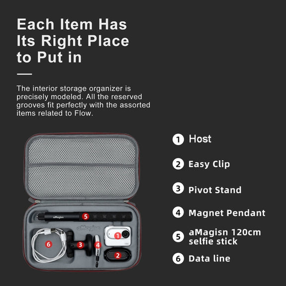 For Insta360 GO 3 AMagisn Accessory Storage Bag Portable Medium Clutch