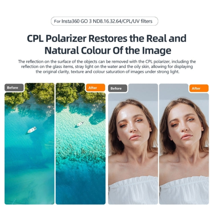 For Insta360 Go 3/Go 2 aMagisn Lens Filters Water-resistant Filter, Spec: ND32
