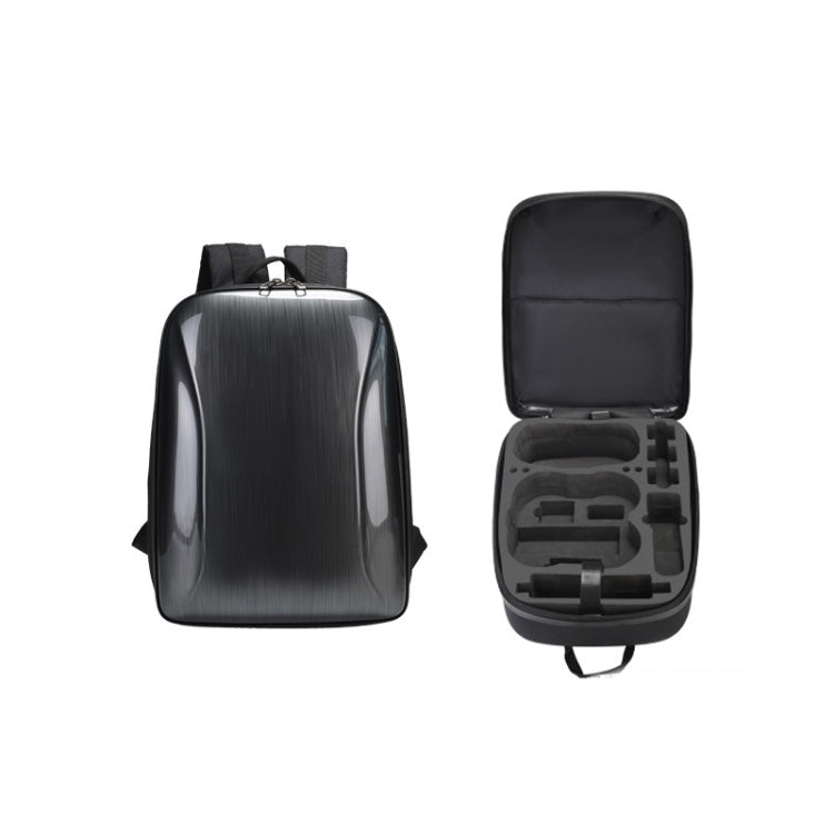 For DJI AVATA Storage Bag Hard Shell Water-resistant Shoulder Bag Backpack(Black EVA Lining)