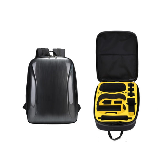 For DJI AVATA Storage Bag Hard Shell Water-resistant Shoulder Bag Backpack(Yellow EVA Lining)