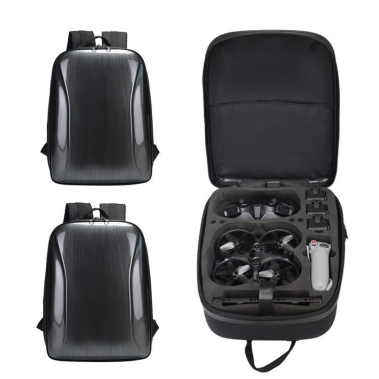 For DJI AVATA Storage Bag Hard Shell Water-resistant Shoulder Bag Backpack(Yellow EVA Lining)
