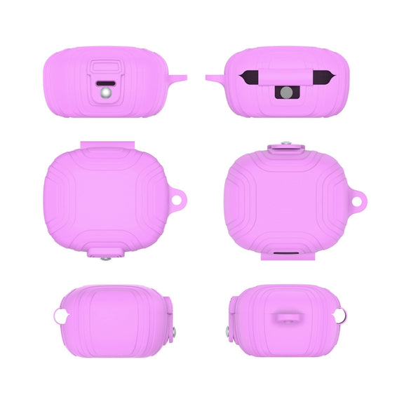 For EarFun Air Pro 3 Silicone Earphone Dustproof Storage Case(Light Purple)