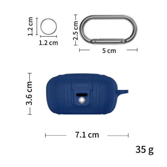 For EarFun Air Pro 3 Silicone Earphone Dustproof Storage Case(Black)