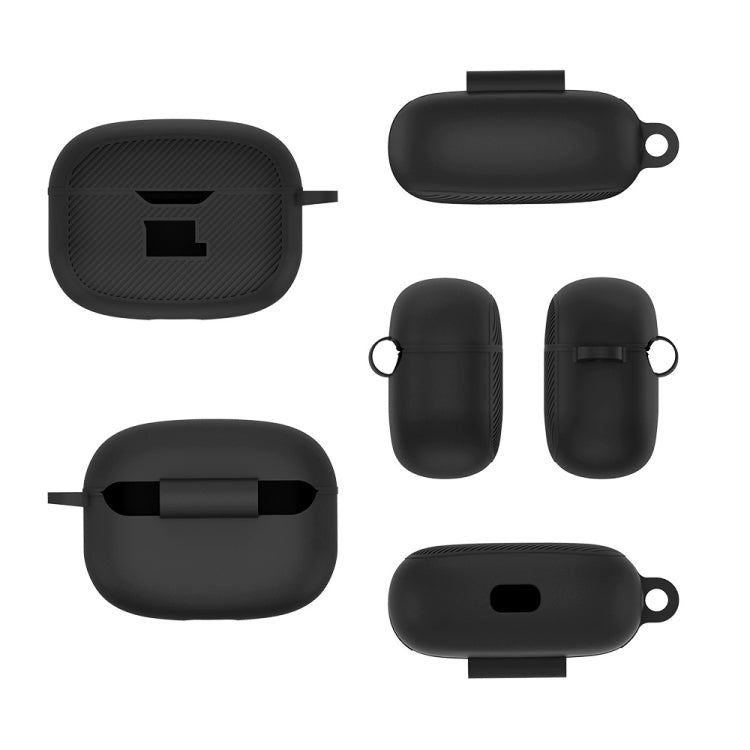 For JBL Vibe Beam Headphone Silicone Water-resistant Dustproof Protective Case(Black)