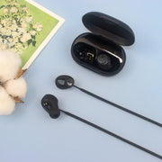 For Anker Soundcore Space A40 2pcs Headphones Silicone Anti-Lost Cord(Black)