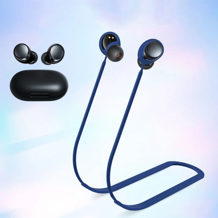 For Anker Soundcore Space A40 2pcs Headphones Silicone Anti-Lost Cord(Blue)