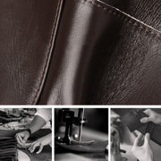 HUMERPAUL RFID Anti-magnetic Cox Purse Multi-card Card Bag Short Men Wallet(Brown)
