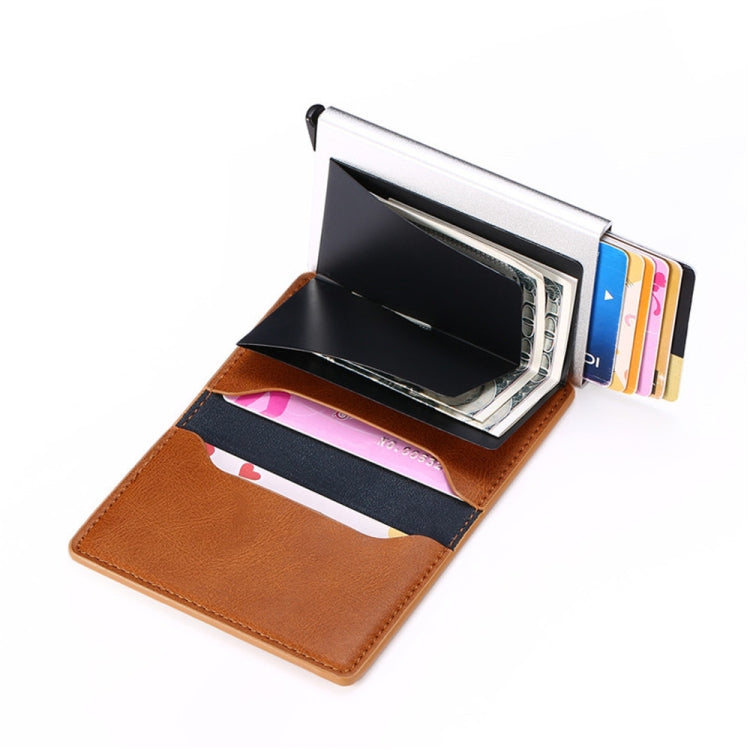HUMERPAUL RFID Anti-Magnetic Automatic Card Set Credit Card Box Coin Bag(Carbon Fiber)
