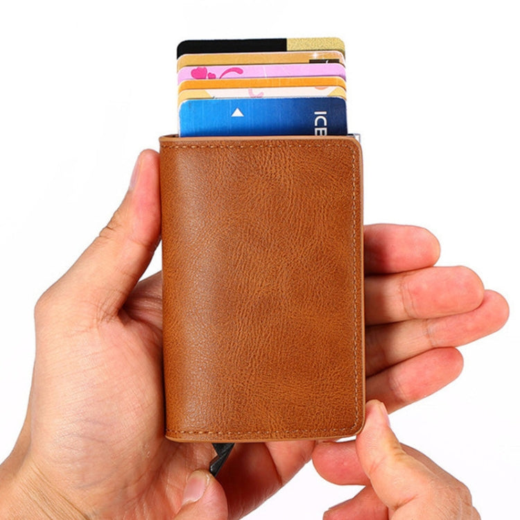 HUMERPAUL RFID Anti-Magnetic Automatic Card Set Credit Card Box Coin Bag(Carbon Fiber)