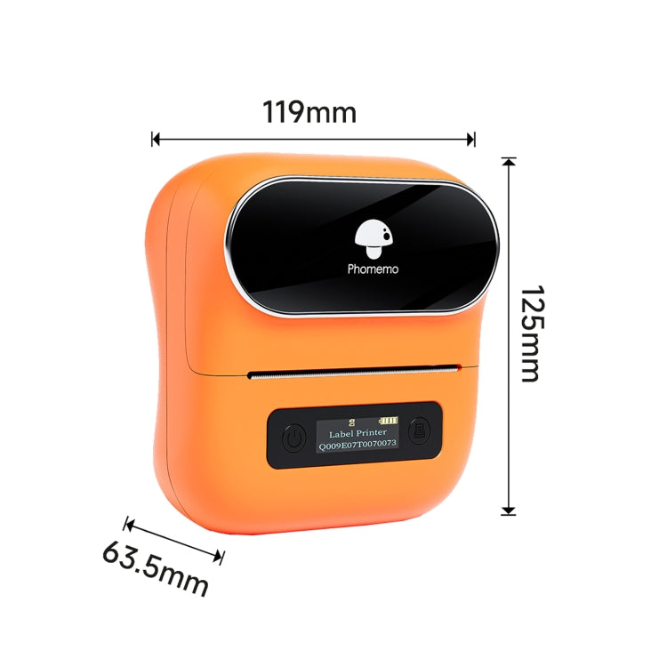 Phomemo M220 Jewelry Clothing Tags Bluetooth Thermist Strip Tag Printer(Black)