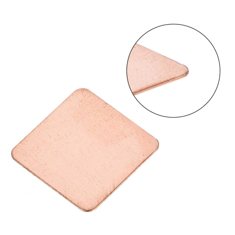 20pcs Laptop Cooling Copper Heat Sink Thermal Conductive Tabs Cell Phone Computer Graphics Card Heat Sinks 15x15x2.0mm