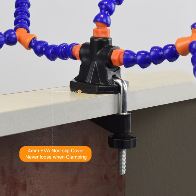 Phone PCB Circuit Board Repair Fixed Folder Welding Assisted DIY Model Clamping Tool, Style: 5 Claws (Blue)