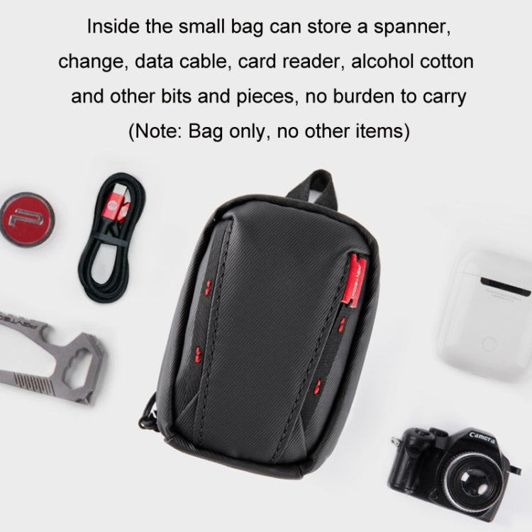 PGYTECH OneMo Digital Accessories Data Cable Headphones Sports Camera Bag(Black)